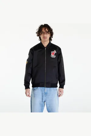 Mitchell & Ness Bunda NBA Lightweight Satin Bomber Vintage Logo Heat L