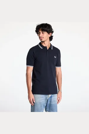 Fred Perry Tričko The Twin Tipped Fp Shirt Navy/ White M