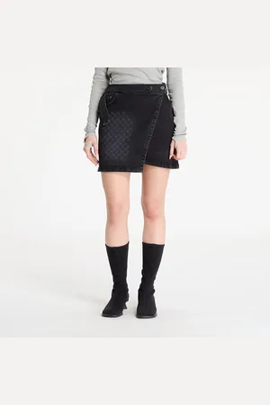 Daily paper Sukně Mongram Wrap Denim Skirt M