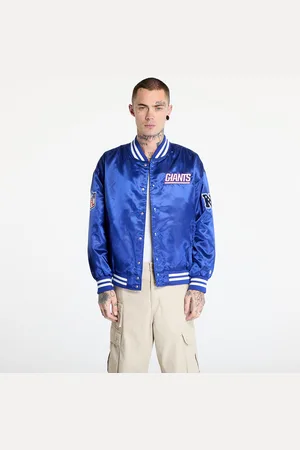 New Era Bomber New York Giants NFL Satin Bomber Jacket UNISEX Calming Blue/ White L
