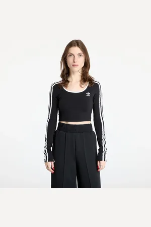adidas Top adidas Adicolor 3 Stripes Long Sleeve Crop L