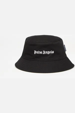 Palm Angels Klobouk Logo Bucket Hat Black/ Off White I