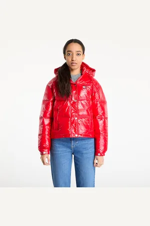 Tommy Hilfiger Bunda Tommy Jeans Shiny Hooded Badge Jacket L