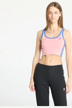 adidas Top adidas Adicolor 3 Stripes Bra Top Semi Pink Spark/ Blue M