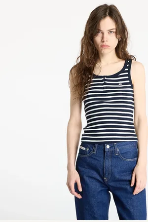 Tommy Hilfiger Tílko Tommy Jeans Slim Button Tank M