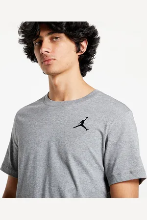 Jordan Tričko M J Jumpman Emb Ss Crew Carbon Heather/Black L