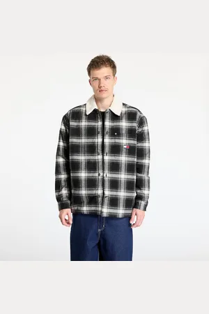 Tommy Hilfiger Košile Tommy Jeans Check Teddy Mix Overshirt L