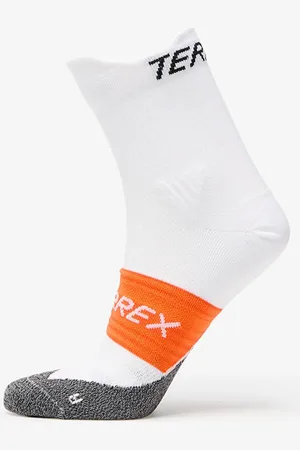 adidas Ponožky adidas Terrex Agravic Heat.Rdy Trail Running Crew Socks White/ Black/ Impact Orange L