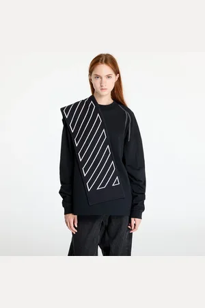 OFF-WHITE Šála Bookish Diag Scarf Black/ Off White Universal