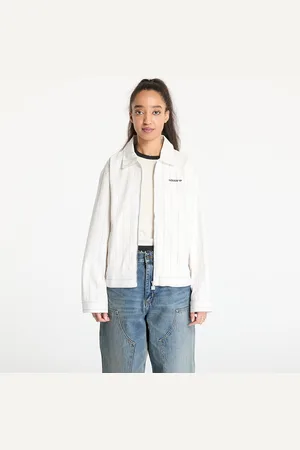 adidas Bunda adidas Pinstripe Harrington Jacket White/ Off White/ Night Indigo L