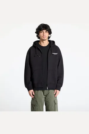 Carhartt Mikina Hooded Runaway Sweat Jacket UNISEX Black/ Wax Stone Washed L