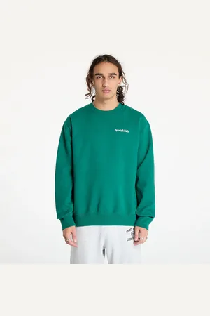 Sporty & Rich Mikina Health Is Wealth Crewneck UNISEX Alpine/ White M