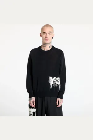 Y-3 Svetr Logo Knit Crew Sweatshirt UNISEX L