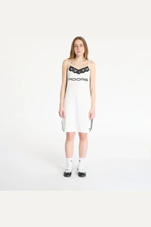 adidas Šaty adidas Dress White/ Cloud White/ Black L
