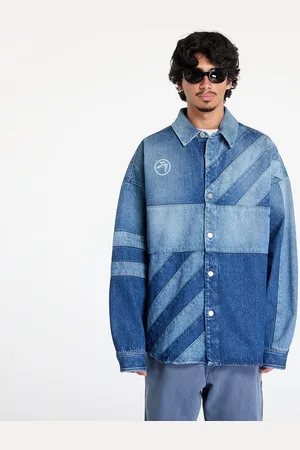AMBUSH Košile Patchwork Denim Shirt Vintage Blue/ No Color 50