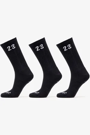 Nike Ponožky Jordan Essentials Crew Socks 3-Pack Black/ White M