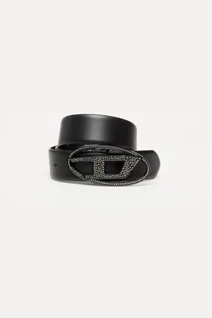 Diesel Pásek Oval D Logo B-1Dr Strass Belt 85