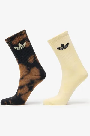 adidas Ponožky adidas Acid Wash Crew Socks 2-Pack Black/ Almost Yellow L