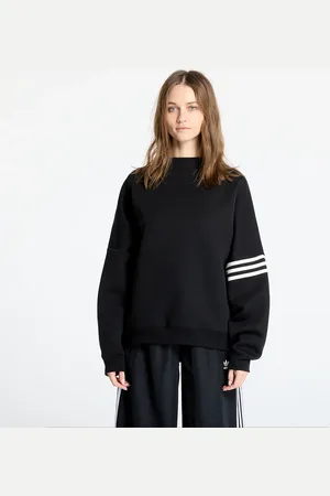 adidas Mikina adidas Neuclassics Oversized Mock Neck Sweatshirt Black/ Cream White L