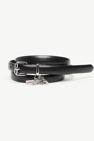 Diesel Pásek Logo B-Charm-Loop Belt 85