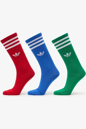 adidas Ponožky adidas High Crew Sock 3-Pack Blue/ Red/ Green M