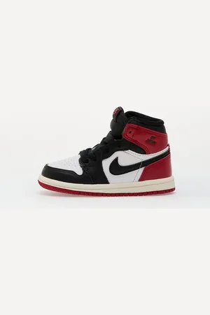 Jordan Tenisky 1 Retro High OG (TD) "Black Toe" White/ Black-Varsity Red-Sail EUR 21
