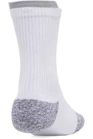 Under Armour Ponožky AD Run Cushion 3-Pack Crew White/ White/ Reflective L
