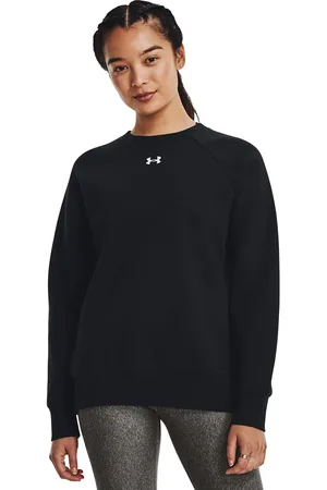 Under Armour Mikina Rival Fleece Crew Black/ White L