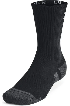 Under Armour Ponožky Perf Tech Nov 3-Pack Crew Black/ Black/ White L