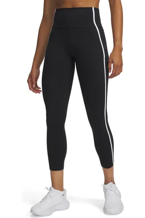 Under Armour Legíny Meridian Piped Ankle Leg Black/ White/ Black L