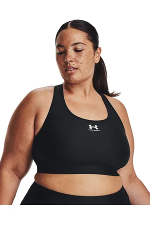 Under Armour Podprsenka HeatGear Mid Padless Black/ Black/ White L