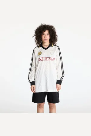 adidas Dres adidas Retro Sports Cricket-Inspired Longsleeve Jersey White/ Off White L