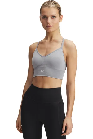 Under Armour Podprsenka Vanish Seamless Washed Low Black/ White L