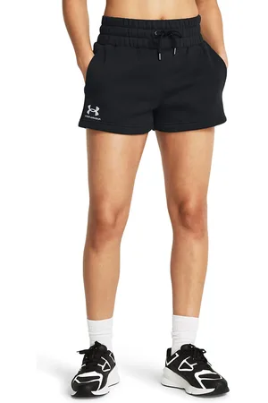 Under Armour Šortky Icon Fleece Boxer Short Black/ White L