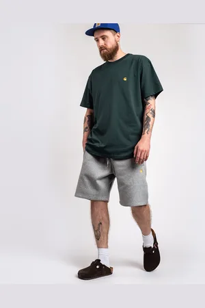 Carhartt Chase Sweat Short Grey Heather / Gold L