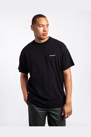 Carhartt Tričko S/S Script Embroidery T-Shirt Black / White