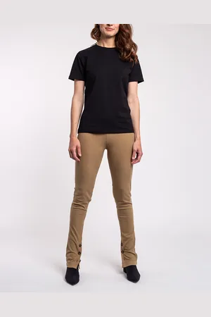 Ninety Percent Felix Stretch Tencel™ Vent Leggings BROWN KHAKI L