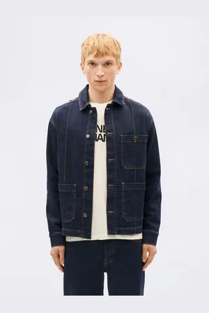 Thinking Mu Dark Clean Denim Gus Jacket DENIM M