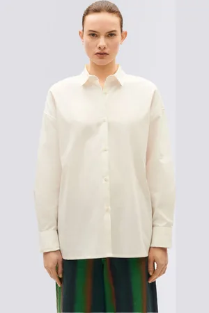 Thinking Mu White Juana Blouse WHITE L