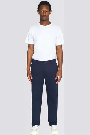 Knowledge Cotton Apparal Chuck Regular Chino Twill Pants 1001 Total Eclipse W29/L32