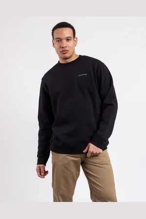 Patagonia Fitz Roy Icon Uprisal Crew Sweatshirt Ink Black L