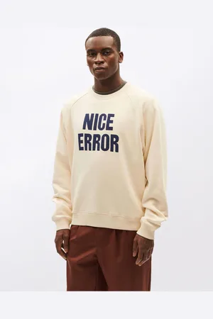 Thinking Mu Winter White Nice Error Sweatshirt WHITE L