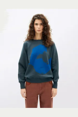 Thinking Mu Grafito Flower Bonnie Sweatshirt GREY L