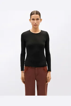 Thinking Mu Tričko Black Brisa Cachemire Top BLACK