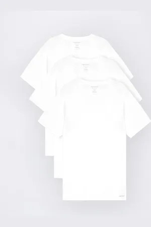 Organic Basics Tričko True Crewneck Tee 3-Pack White / White / White