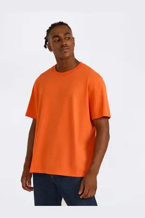 Organic Basics Tričko True Heavy Boxy Fit Tee Tangerine