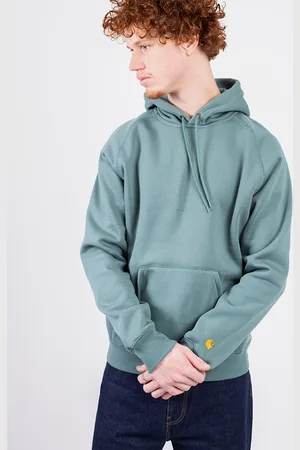 Carhartt Hooded Chase Sweat Silver Pine/Gold L