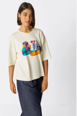 SKFK Tričko Lariz GOTS T-Shirt Cream