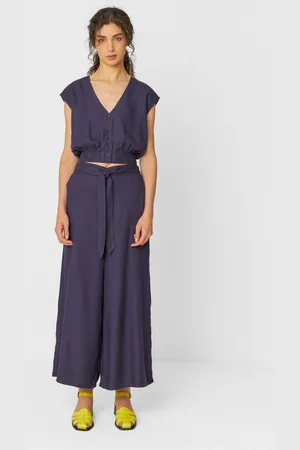 SKFK Dona Trouser Navy Violet 38