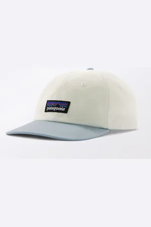 Patagonia P-6 Label Trad Cap Birch White w/Fleck Blue